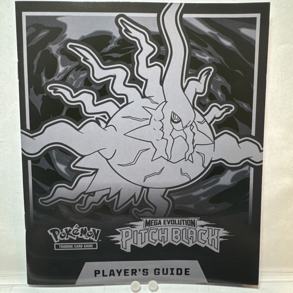 Pokemon TCG Pitch Black Player's Guide Book Mega Evolution ETB Black